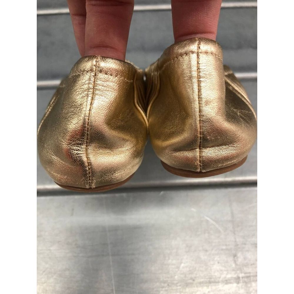 Lily Pulitzer Kristi Ballet Flats Womens 8M Gold Holidays Slip On - Picture 6 of 8